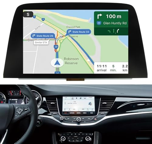 LQ080Y5DZ10 LCD Display für Opel Astra K MK7 2015-2020 39042448 8 Zoll LQ080Y5DZ10 für Opel Vauxhall Navi 900 Bildschirmersatz Touchscreen Monitor GPS Navigation, Schwarz