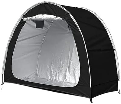 VNSMM Cocheras Tienda de campaña Impermeable para Bicicleta al Aire Libre, Gran Tienda de Almacenamiento con Cerradura de combinación Multiherramienta Snowflake 18 en 1 Cochera Exterior