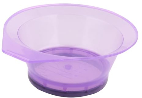 Hemobllo Bol De Teinture Pour Cheveux Transparent 2 Pièces En Plastique Réutilisable Outil De Mélange Pour Salon De Coiffure Usage Professionnel
