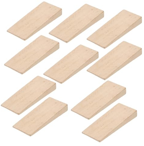 Holzkeil 10 Stück, Befestigungskeil für Werkzeugstiele | Axt Reparatur und Wartung, Beige, Hartholzkeile zum Anpassen von Spalten