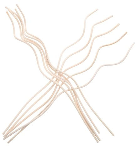 Lurrose Bastoncini per Diffusore di Fragranza da 28 Cm in Rattan Naturale per Sostituzione Facile 50 Pezzi e Aroma Persistente in Casa e Soggiorno