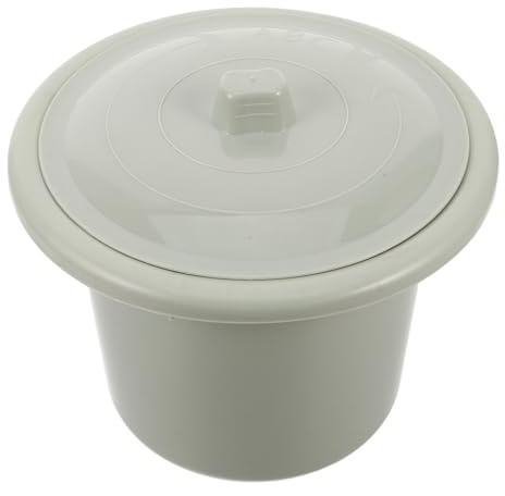 Veemoon Pot de Chambre pour Adulte avec Couvercle Urinoir Portable en Plastique Haute Densité Grosse Capacité 2 L Bassin de Lit Unisexe pour Hôpital Maison et Voyage Réutilisable
