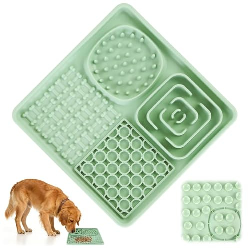 Tapete para Comer Perros y Gatos 20x20 cm (Verde)