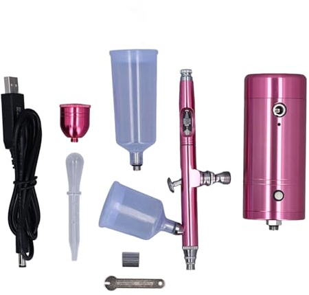 Kit d'aérographe électrique Portable Rechargeable, ensemble de pistolet de pulvérisation avec compresseur pour peinture artistique, maquillage, décoration de gâteau