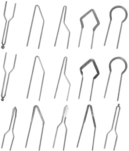 GALPADA Kit de 15 Puntas Pirográficas de Alta Impedancia para Quemar Madera, Alambre Resistente para Máquina de Pirograbado, Accesorios para Tallado en Madera, Cuero y Estilo Aleatorio