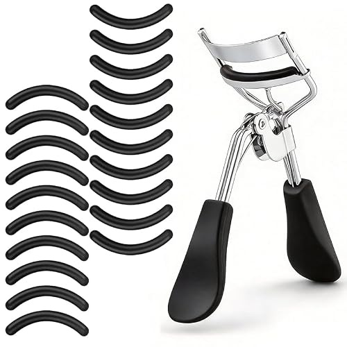 50 Universal Eyelash Curler Replacement Pads – Non-Slip Silicone for Precise, Gentle Eyelash Curling