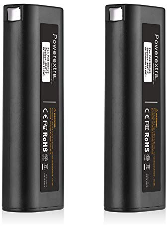 Powerextra 2 Pack Paslode BatteryIM350 Ni-MH Battery 6V 3600mAh | For Paslode Nailers 404717 B20544E 404400 900400 901000 B20720 BCPAS-404717 IM250 IM200 IM65 IM50 IM350A IM350CT PS604N