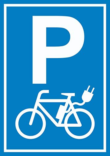 HB-Druck Parkplatz E-Bike Elektrorad Schild A4 (210x297mm)