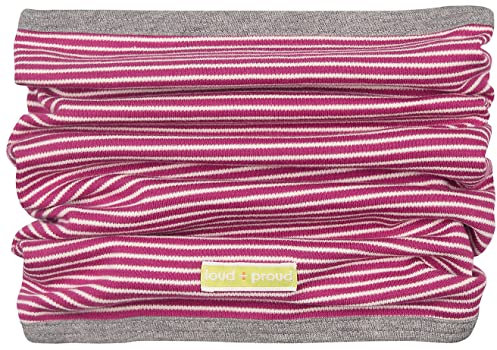 loud + proud Unisex Baby Wende-Schlauchschal aus Bio Baumwolle, GOTS zertifiziert Schal, per pack Violett (Orchid or), One Size (Herstellergröße: OS)
