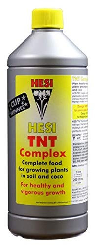 Fertilizante Estimulador Hesi TNT Complex Abono Bio Mineral Crecimiento para Cultivos de Cannabis y Marihuana. Mejora su Crecimiento y Floración. Aditivo. Producto CE. 500Ml