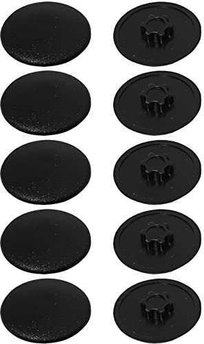 cyclingcolors 10x Abdeckkappen für Torx Schrauben Schraubenabdeckung schraubenkappen Kunststoff, Schwarz T20 12mm