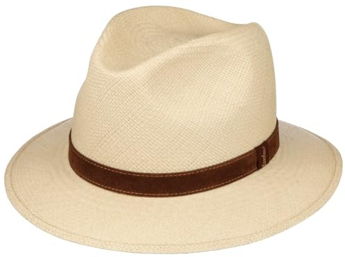 Borsalino Classic Traveller Panama Hat Men Nature 7 1/2