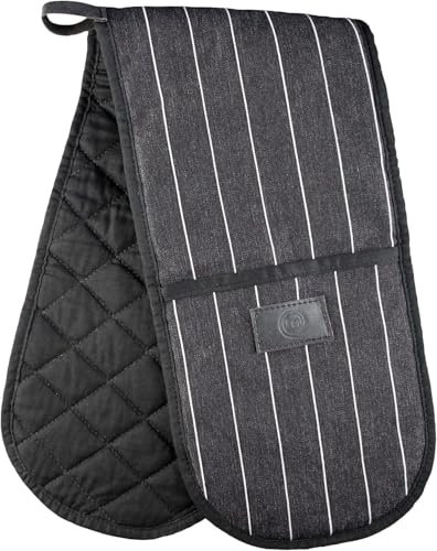 MasterChef 526271 Connected Oven Glove - Pinstripes - Unisex - 100% cotton