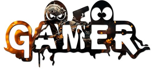 codiarts. XXL GAMER Türschild und Wandschild in 3D-Optik für das Gaming Zimmer - Wanddekor für das Zockerzimmer für Tür und Wand - Designs WOT FN COD GRAFITTI METAL HOLZ (SMALL, COD)