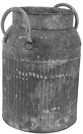 LIFKOME 1 Pc Macetero Antiguo con Jarra De Leche Maceteros Hoja Galvanizada Oficina Metal Cubo De Plantación