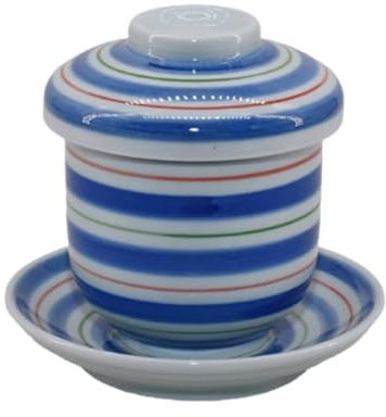 WouND Coquetier à la Vapeur de Style Japonais, Bol en céramique avec Couvercle, Tasse à ragoût, Bols à Dessert, Bol à Soupe à la Vapeur, Tasse à Vapeur