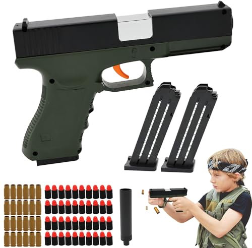 SPERMUOY Toy Gun Spielzeug Pistole Kinder,Spielzeug-Schaumstoff-Blaster, Toy Gun Pistol Fidget mit Schaumstoff-Blaster,Blaster Toy Gun Pistole Spielzeugpistolen für Kinder ab 6 7 8 9+ Jahren