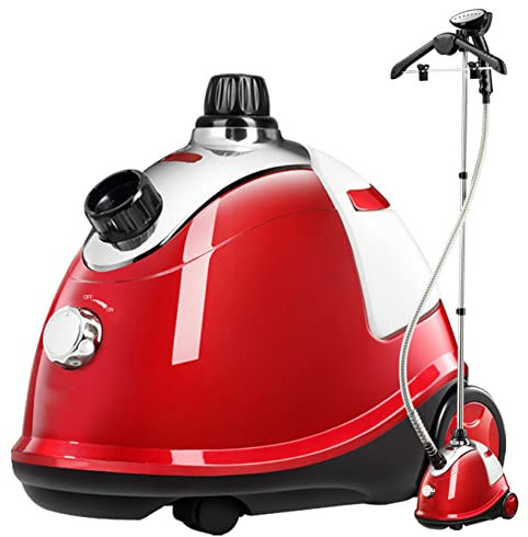 Stiratrice a vapore verticale per indumenti da 1800 W con vapore a temperatura di 98°, serbatoio dell'acqua da 1,8 litri fornisce 60 minuti di vapore continuo