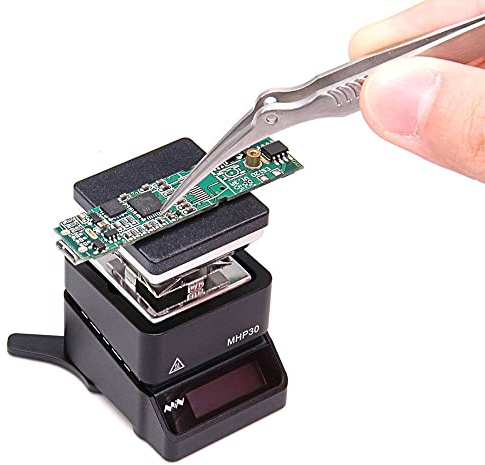MHP30 Mini préchauffeur de plaque chauffante OLED 60 W 350 ℃ Température prédéfinie pour chauffage PCB SMD