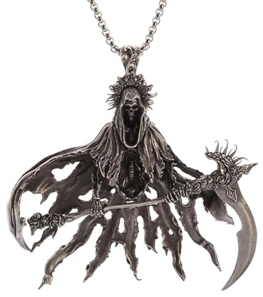 Hao Wu Xuan Hölle Sensenmann Sense Anhänger Gothic Kreatives Geschenk Männer Persönlichkeit Charme Motorrad Party Schmuck