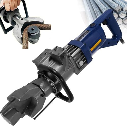 Elektrischer hydraulischer Bewehrungsbieger,900W Stahlstangenbiegemaschine, Biegen von bis zu 5/8 Zoll 16mm Bewehrungsstahl,Biegewinkel 0–130°,handgeführter Bieger für Metallstahl und Kupferstangen