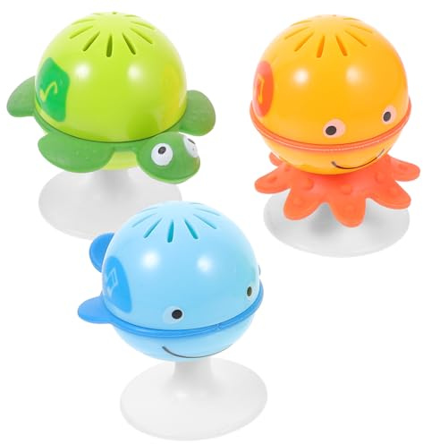 VICASKY 3stücke Mit Starken Saugnäpfen Handrassel Babyrassel Musik Aus Sicherem Abs Material Für Kleinkinder