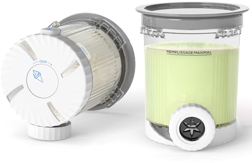 GoMaihe Recipientes compatibles con Ninja Swirl: Creami, paquete de 2 pintas y tapas para Ninja NC700 y NC701, accesorio para hacer helado y servir suave, sin BPA, apto para lavavajillas