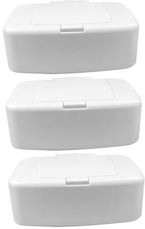 OUNONA 3stücke Wet Wipes Box Tissue Box Holder Rechteckige Feuchttücherspender Papierbehälter Für Küche Und Bad Tissue Lagerung Wischen Halter