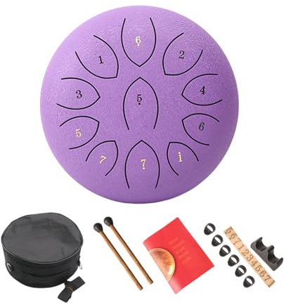11 Hinweis Stahlzunge Drum Kleine Heilende Trommel Tragbare Handpaner Percussion Instrument Für Meditationen Dauer Metal Handpans Musikgeschenk Für Kinder