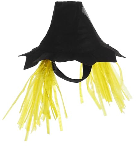 Toddmomy Halloween Haustier Vogelscheuche Mütze Cosplay Kostüm Zubehör für Hunde Katzen Bequeme für Karneval Halloween und Geburtstagsfeiern