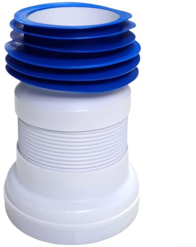 Kit de tubo flexible ajustable para desagüe de inodoro para instalación estable y a prueba de fugas para instalación de drenaje de inodoro (B)