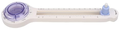 Tnfeeon Cortador de Círculos, Herramienta de Corte Ajustable con Reemplazable para Círculos de 3,7 a 13 Pulgadas, Cortador de Manualidades de Color Morado Transparente para álbumes de