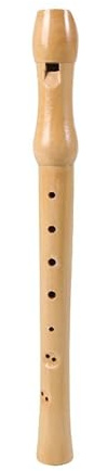 Sopran-Blockflöte aus Holz, deutsches Design, 8 Löcher, professionelles Musikinstrument, Ahornholz, 32,6 cm Länge