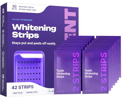 Wesmile Purple Teeth Whitening Strips - 42 Bandes De Blanchiment Des Dents (1 Stück - 42pc)