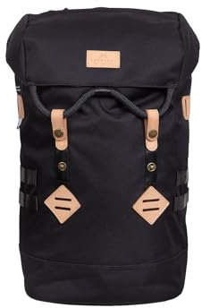 Doughnut COLORADO Reborn Rucksack Unisex 19 L mit Laptopfach I Studenten-Rucksack funktionell & handgefertigt I ideal als Reise-Rucksack oder leichter City-Rucksack I Daypack in Black/Schwarz