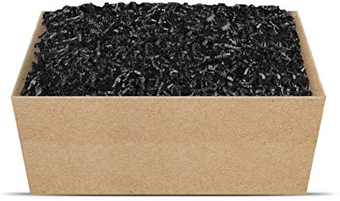 SizzlePak Geschenkfüllmaterial Umweltfreundliches Geschenkverpackungsmaterial viele Farben 125g-1kg (schwarz, 1kg)