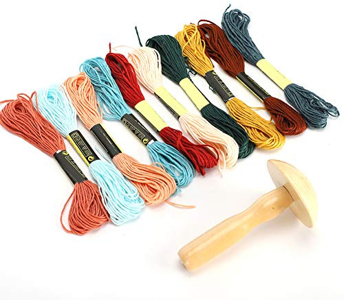 Sock Stopf Kit, Stopf Zubehör Kit Stopfwerkzeug aus Holz Kompakte leichte Nähsets für Stopf Socken Pullover Hosen Mützen Schals