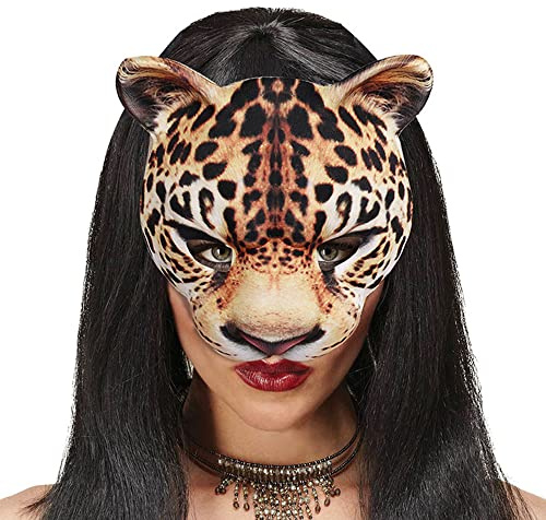 NewL Halloween 3D Tier Halbgesichtsmaske Maskerade Party Cosplay Kostüm für Damen und Herren