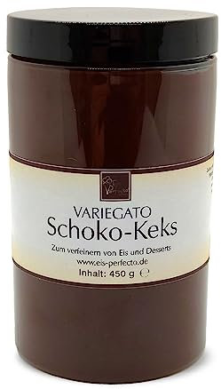 Schoko-Keks Variegato zum marmorieren für selbstgemachtes leckeres Milcheis │ MEGA GESCHMACK │ Auch super lecker in Desserts und Torten uvm. │ Inhalt 450 g