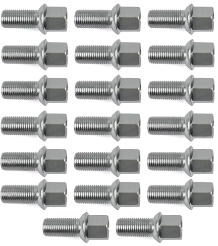ROBUST 20x Radschrauben Radbolzen M14x1,5 mm für Audi A2 A3 A4 TT Seat Ibiza Leon Skoda Fabia Octavia Superb Volkswagen Arteon Caddy Golf Polo Touran T-Roc 431601139A 8D0601139A