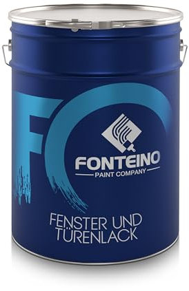 Fenster und Türenlack 3in1 Holzfenster Fensterfarbe für Holz Metall Farblos - 5L