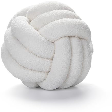 PTKG Knotenkissen PlüSch Kisse Knot Kissen Kopf Kissen Deko Kissen Geknotetes Kissen Zierkissen Knoten Knot Kopfkissen Knoten Ball,A10,28cm