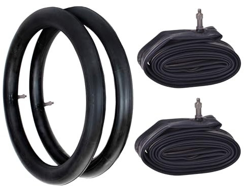 2X Fahrrad Schlauch 26 x 1,75/1,95 Zoll Ventil Dunlop Fahrradventil Blitzventil formgeheizt hochelastisch Mountainbike E-Bike