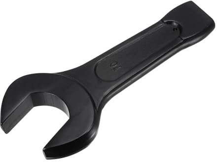 uxcell 70mm Open End Impact Spanner, High Tensile Steel Single Head Wrench Hand Tool
