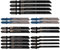 WanderGo 20Pcs 7 Sizes Jigsaw Blades Set, T-Shank, High Carbon Steel, Compatible with Bosch, Dewalt, Makita, Ryobi, Cuts Metal, Wood, Plastic