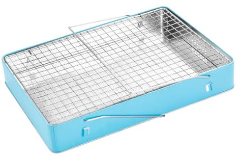 Milisten Holzkohlegrill Tragbar Für Camping Grillrost Aus Kompakter Tischgrill Für Bbq Reisen