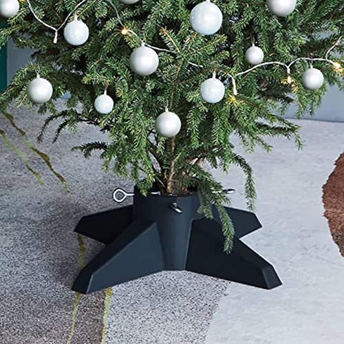 Sufrk Christbaumständer Grün 55,5x55,5x15 cm Tannenbaum Holz Groß Weihnachtsbaum Fuß