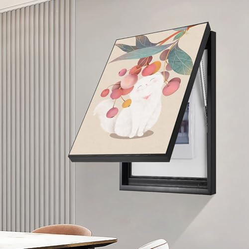 Couvercle décoratif pour compteur électrique – Boîte à fusibles avec cadre photo – Couvercle de panneau électrique pour la maison – Décoration de boîte de compteur