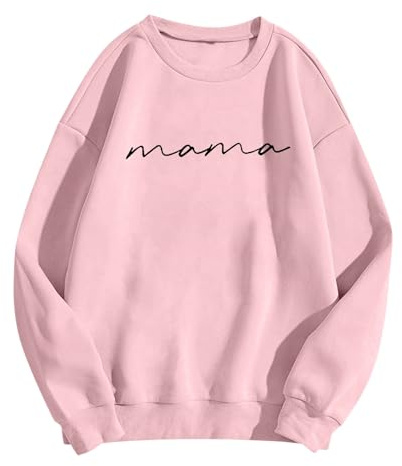 Women's Maternity Sweatshirt Long Sleeve Maternity Clothes Pullover Sweatshirts Pregnancy Pullover Tops Casual Comfort Solid Colors Nursing Top Mama's Pregnancy Sweatshirt Tops Pink