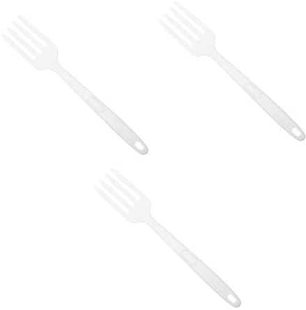OKUMEYR 3piezas Tenedor De Cocina De Silicona No Adherente Utensilio Portátil Para Espaguetis y Salteados Para Uso Diario La Cocina